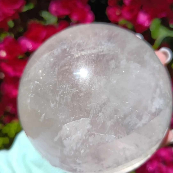 SOLD 12.5in circumstance Merkabite calcite Crystal Sphere - Picture 6 of 6